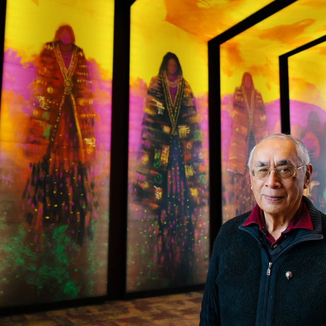 Darcy in front of Earth Mothers