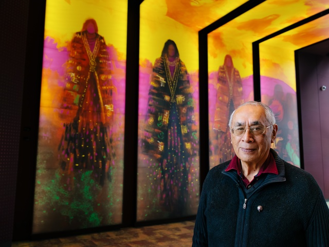 Darcy in front of Earth Mothers